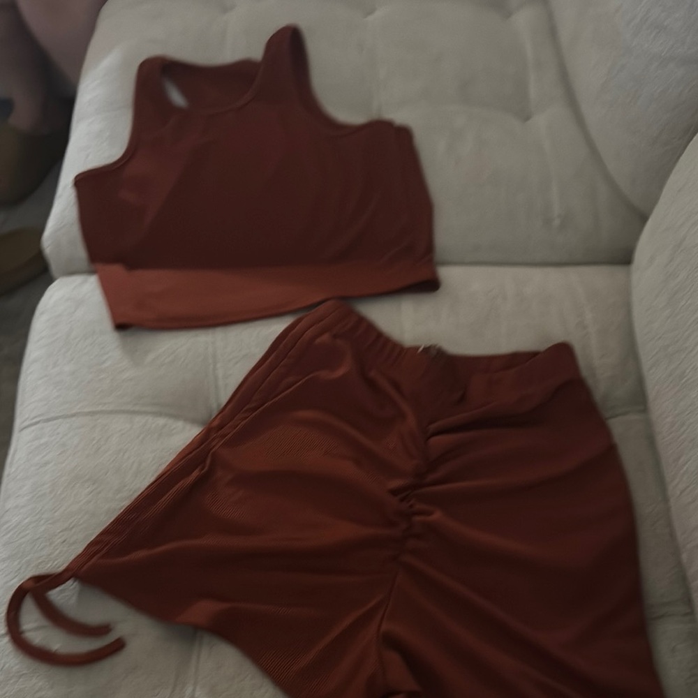 Rust Red Athletic Set